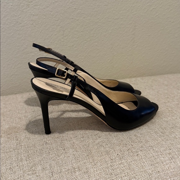Cole Haan Black Slingback Peep-toe Heels - Size 10.5 - Picture 3 of 9